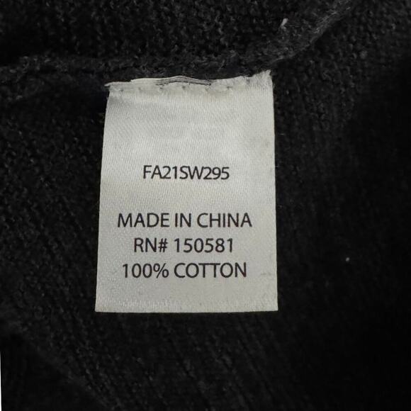 FLAG & ANTHEM Mens 1/4 Zip Pullover Sweater Gray Heather 100% Cotton NWT S - Picture 5 of 5